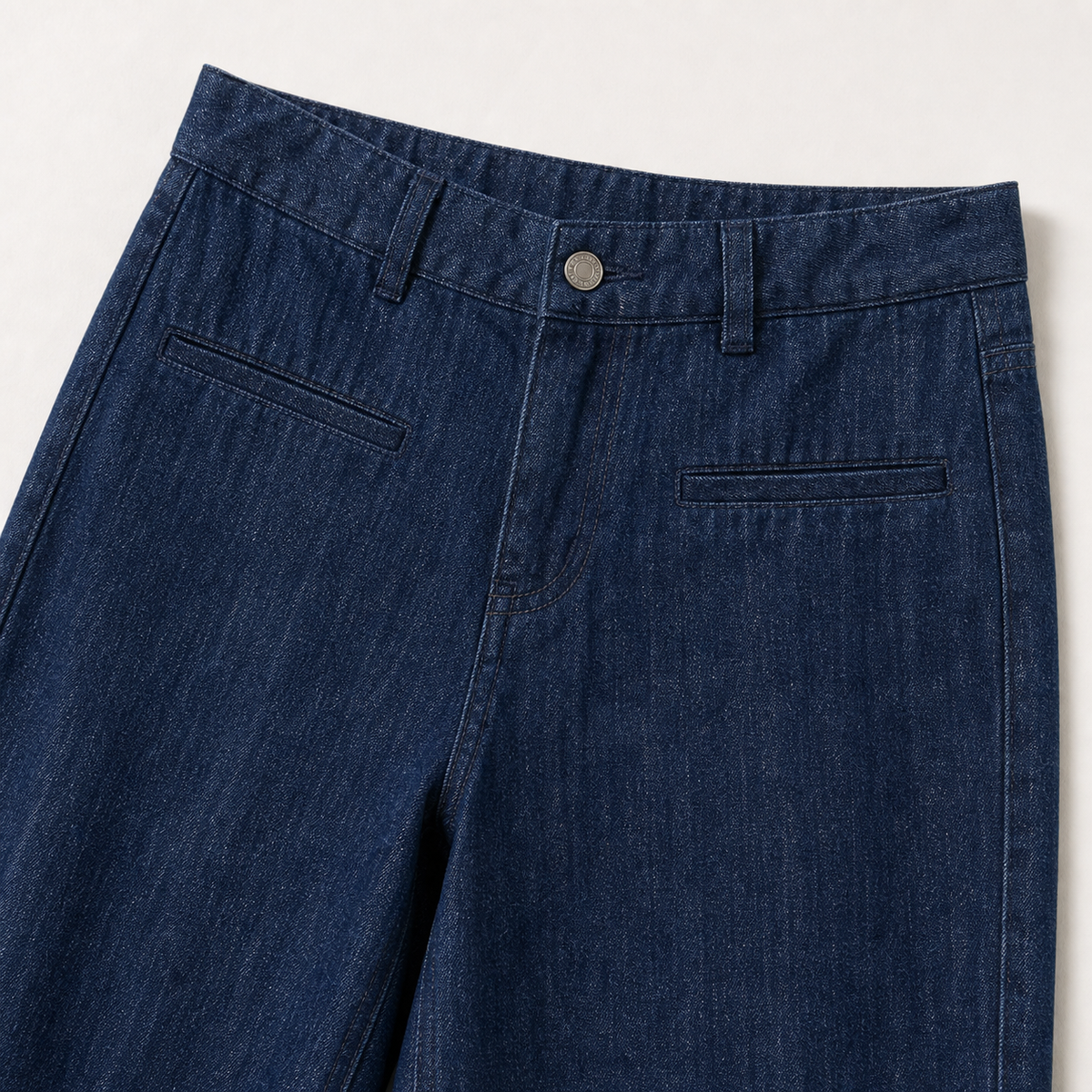 Calca jeans reta escura - JMTRICK standard-5 04 版型结构细节-腰头门襟前袋