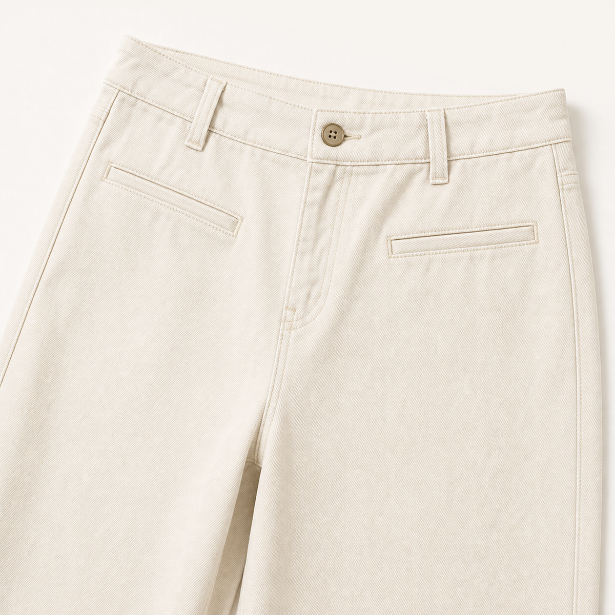 Calca sarja wide leg off white - JMTRICK standard-5 04 版型结构细节-横向袋口门襟