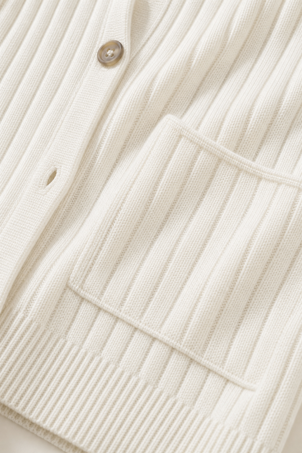 Blusa polo sem mangas - JMTRICK standard-5 05 面料细节-罗纹针织纽扣