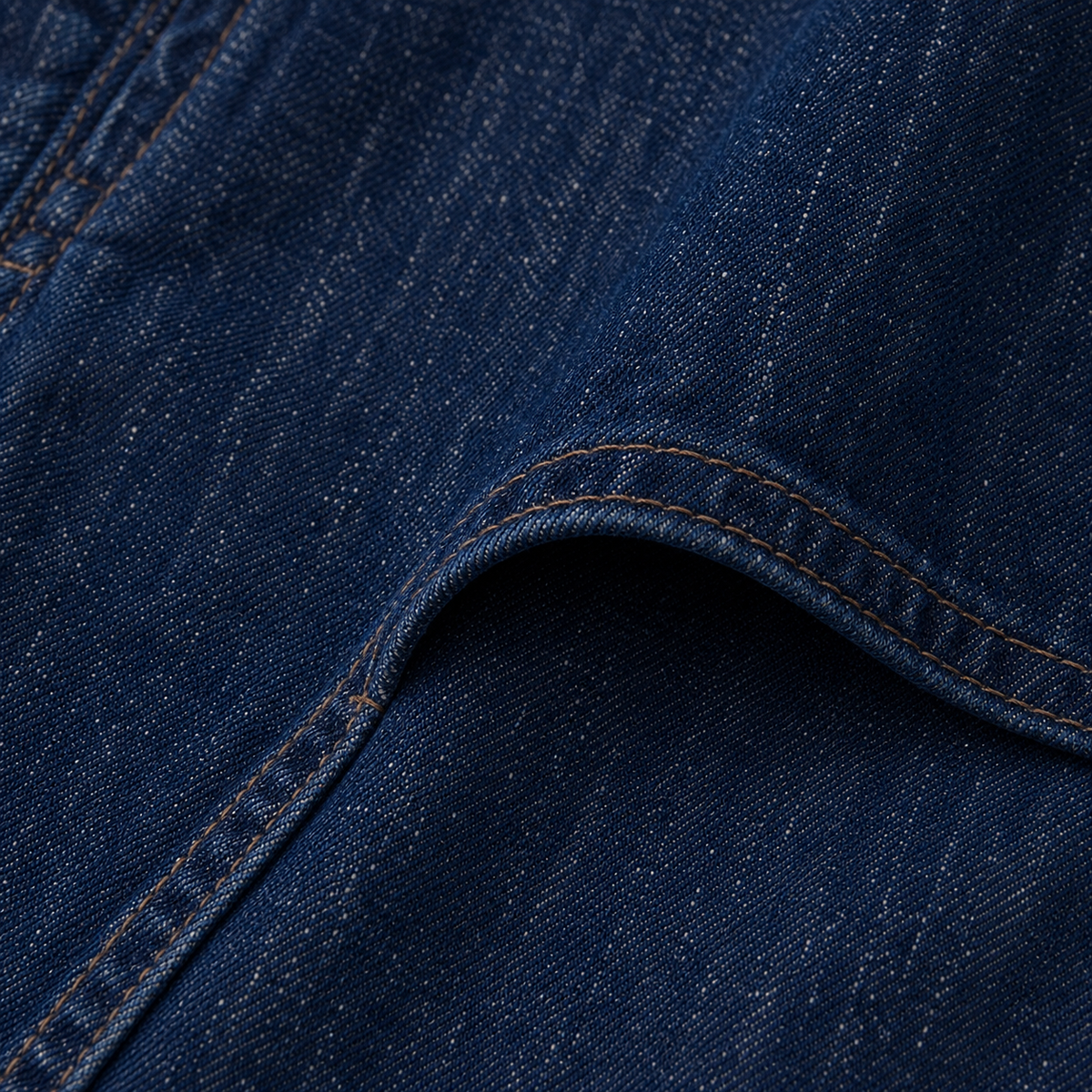 Calca jeans reta escura - JMTRICK standard-5 05 面料细节-深色棉牛仔斜纹
