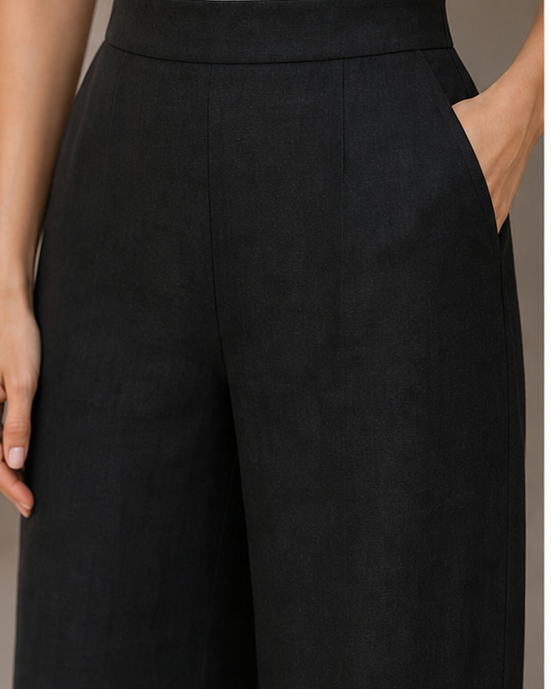 Calca pantalona reta - editorial com modelo 3